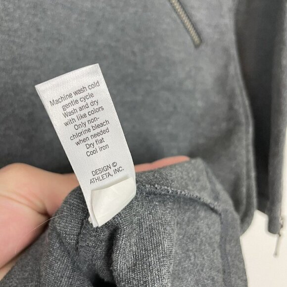 Athleta Dress Womens Size Small Gray Ponte Celebration Long Sleeve Knit - Picture 7 of 10